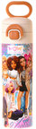 Wow Generation 520 ml Group Baskılı Mavi Kız Çocuk Çelik Termos Matara (Çift İçim Kilitli Kapak) - W6052