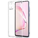 Samsung Galaxy Note 10 Lite (A81) Korumalı Şeffaf Yumuşak Silikon