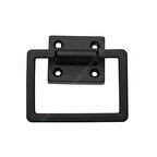 Köşeli Halka Sarkaç Kulp Siyah (2 Adet)