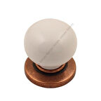 Gürçay Sude Porselen Kulp Bakır Düz Düğme (2 Adet)