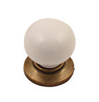 Gürçay Sude Porselen Kulp Antik Düz Düğme (2 Adet)