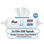 Sleepy Easy Clean Çamaşır Suyu Katkılı Yüzey Temizlik Havlusu&Mendili 3x100 (300 Yaprak) 