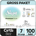 Sleepy Bio Natural Premium Plus Gross Paket Bebek Bezi 7 Numara Xxlarge 100 Adet