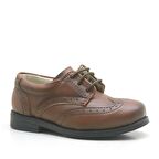 Titan Kahverengi Bağcıklı Klasik Erkek Bebek Ayakkabı