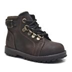 Griffon Hakiki Deri Kahverengi Kürklü Bebek Bot