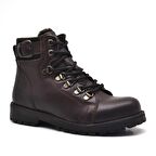 Griffon Hakiki Deri Fermuarlı Kışlık Çocuk Bot