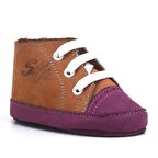 Hakiki Deri İlk Adım Ev Patik Bebek Ayakkabı 0-6 Ay