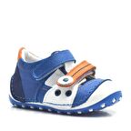 Hakiki Deri Turuncu Cırtlı Yazlık İlk Adım Ayakkabı