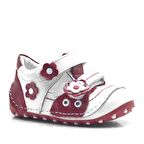 Hakiki Deri Kırmızı Cırtlı Yazlık İlk Adım Ayakkabı