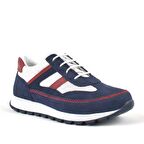 Hakiki Deri Lacivert Bağcıklı Erkek Çocuk Spor Okul Ayakkabı