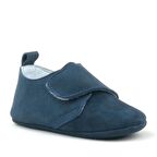 Hapshoe Kids Hakiki Deri Lacivert Cırtlı Bebek Patik
