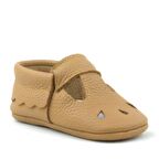 Hapshoe Kids Hakiki Deri Kahverengi Lastikli Bebek Patik