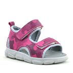 Rakerplus Hakiki Deri Pembe Kamuflaj Bebek Sandalet