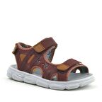 Rakerplus Hakiki Deri Bordo Çocuk Sandalet