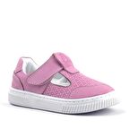 Rakerplus Hakiki Deri Pembe Cırtlı Bebek Sneaker Sandalet