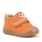 Rakerplus Hakiki Deri Turuncu Yüksek Bilekli Bebek Ayakkabı