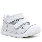 Rakerplus Ruby Hakiki Deri Beyaz Yazlık İlk Adım Ayakkabısı