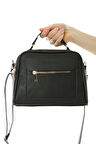 Baghashtag Siyah Business Style 3 Cepli Astarlı Deri Çanta
