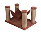 Dubex 39x59x34 cm Kedi Hamağı ve Tırmalama Platformu Tarçın