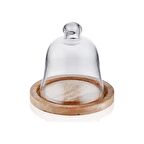 THE MİA CAM0391 MADERA KEK SAKLAMA FANUSU 15X16X16 CM