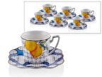 Lamedore Lemons Serisi 6 lı Kahve Fincan Seti 125 cc 1JYC-306