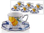 Lamedore Lemons Serisi 6 lı Çay Fincan Seti 220 cc 1JYC-307