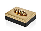 LAMEDORE ROLLING STONE BLACK GOLD LARGE BOX 27*20*8 CM