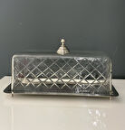 LAMEDORE DOME CAM KAPAKLI BATON KEK STANDI NİKEL 34,5X17X16,5 CM