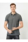Erkek Siyah Polo Yaka T-Shirt 0YAM14236LK