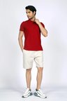 Newandy Erkek Polo Yaka t-shirt K.Kırmızı
