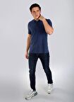 Lee Cooper Lacivert Erkek Polo T-Shirt 242 LCM 242025 TWINS GECE MAVİSİ