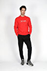 Jeffrey Erkek O Yaka Sweatshirt Kırmızı