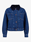 Lee Cooper Crop Koyu Mavi Kadın Ceket 261 LCF 131001 CROPY DENIM