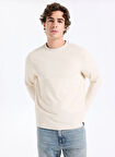 Lee Cooper Yuvarlak Yaka Bej Erkek Sweatshırt 261 LCM 241033 WAYNE BEJ