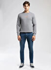 Lee Cooper Yuvarlak Yaka Gri Erkek Sweatshırt 261 LCM 241040 FROSE BUZ GRİ
