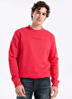 Lee Cooper Yuvarlak Yaka Kırmızı Erkek Sweatshırt 261 LCM 241058 NOAHES KIRMIZI