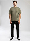 Lee Cooper Yuvarlak Yaka Haki Erkek T-Shirt 261 LCM 242002 MERISO HAKİ