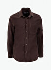 Lee Cooper Regular Fit Kahve Erkek Gömlek 261 LCM 241001 WORNES KAHVE