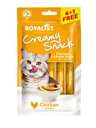 Royalist Creamy Snack Tavuklu Krema Yetişkin Kedi Ödülü 5x15 g 