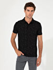 Polo Yaka Erkek T-Shirt-Siyah | S