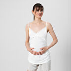 Maxine Hamile Pijama Üstü Beyaz