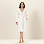 Gales Kadın Bornoz  Ekru
