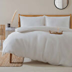 Alana Nevresim Seti Tek Kişilik 160x220 cm Ekru