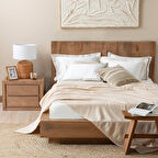 Palmita Pike Tek Kişilik 160x220 cm Bej