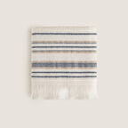 Derin El Havlusu 30x50cm Ekru/Marin Mavi