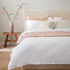 Madelıne Nevresim Seti Double Beyaz/Bej