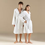 Lydıa Unısex Bornoz Beyaz