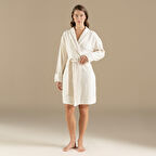 Narde Kadın Bornoz Natural