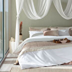 Plum Nevresim Seti 160x220 Cm Beyaz