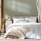 Nova Nevresim Seti 230x220 Cm Beyaz